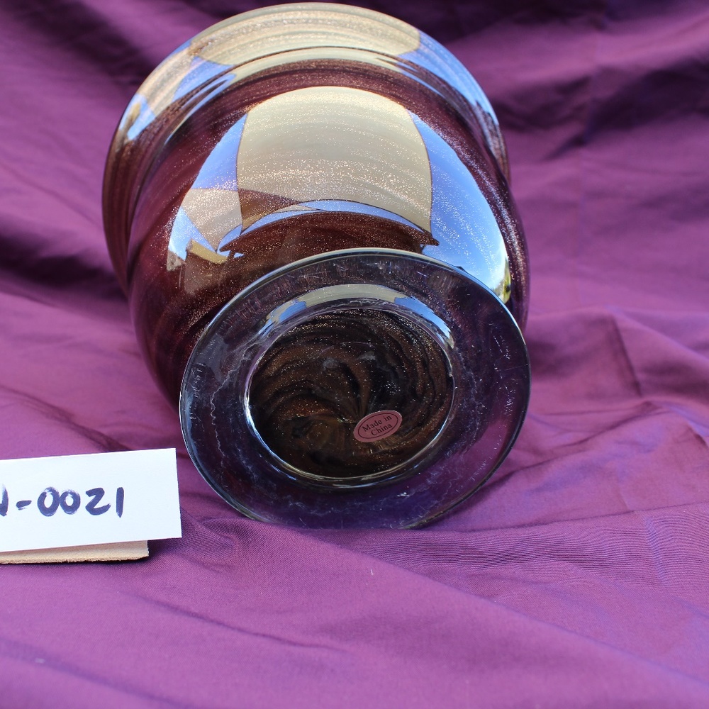 **LAST CHANCE** Brown & Gold Glitter Candy Dish - Picture 2 of 3
